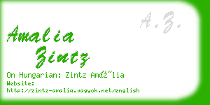 amalia zintz business card
